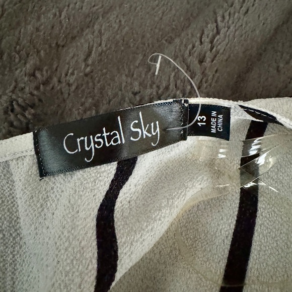 🎉 Sale Crystal Sky Stripe Romper Jumpsuit Dress - Picture 6 of 6